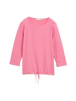 Langarmshirt mit Knopf Details