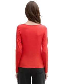 Langarmshirt mit U-Boot Ausschnitt