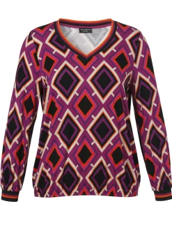 Langarmshirt V-Ausschnitt