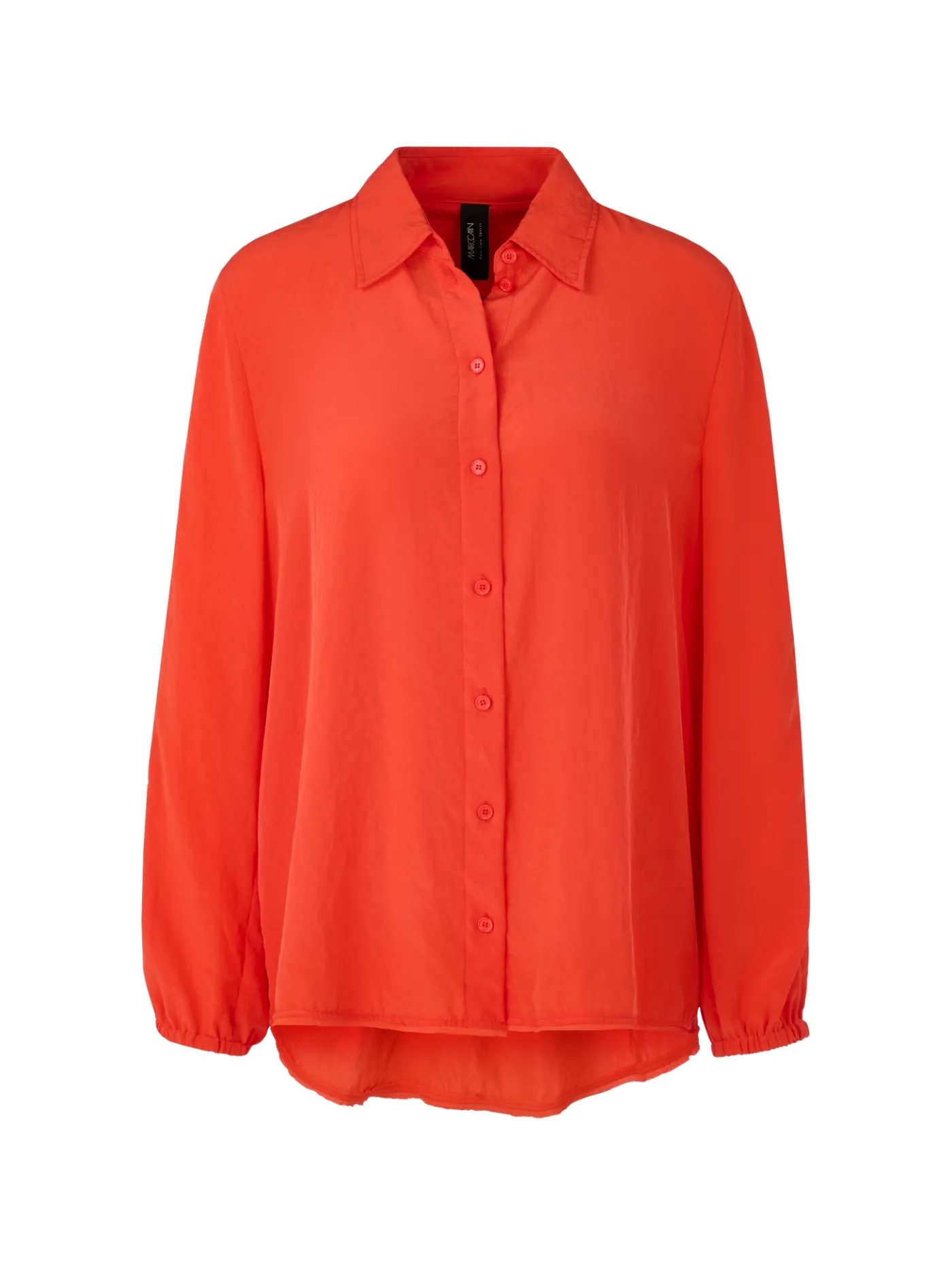 Leichte Hemdbluse in Uni