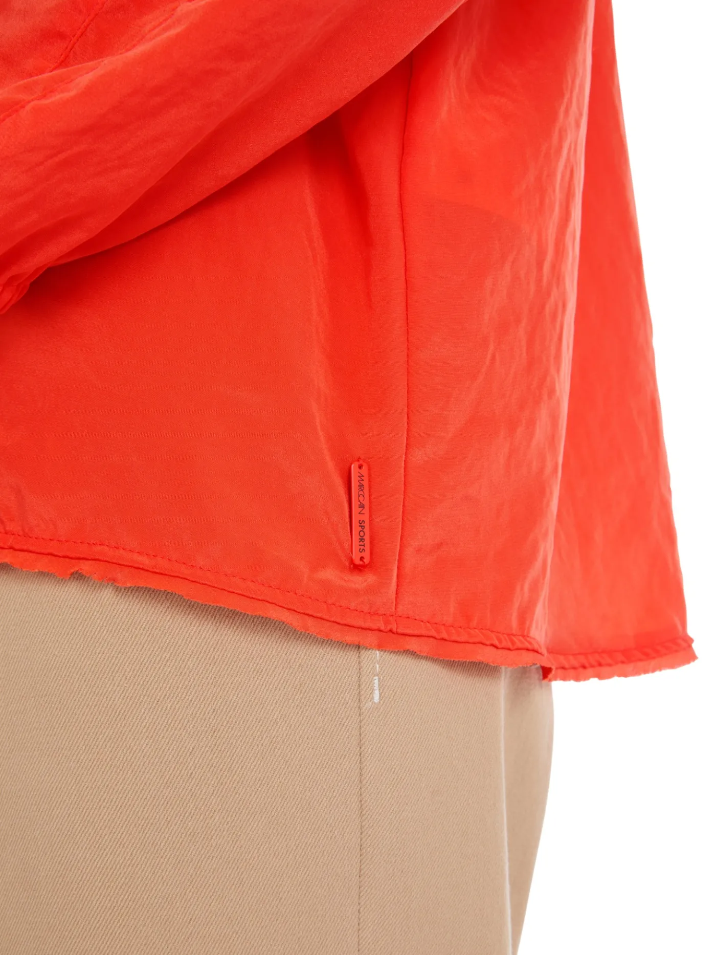 Leichte Hemdbluse in Uni