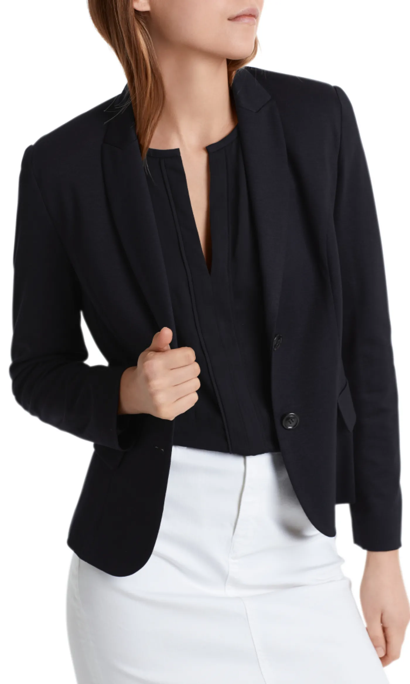 Leichter Blazer aus feinem Jersey