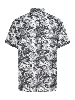 Leinenhemd mit Vacation Print