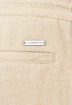 Leinenhose mit Kordelzug