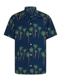 Lightweight Hemd mit Palmenprint