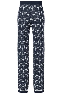 Logo Jacquard Strickhose Kinza