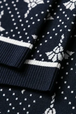 Logo Jacquard Strickhose Kinza