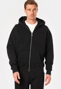 LOGO OVERSIZED SWEATJACKE VINTAGE SCHWARZ