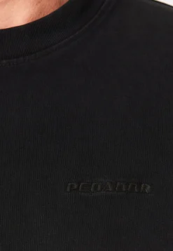 LOGO OVERSIZED T-SHIRT VINTAGE SCHWARZ