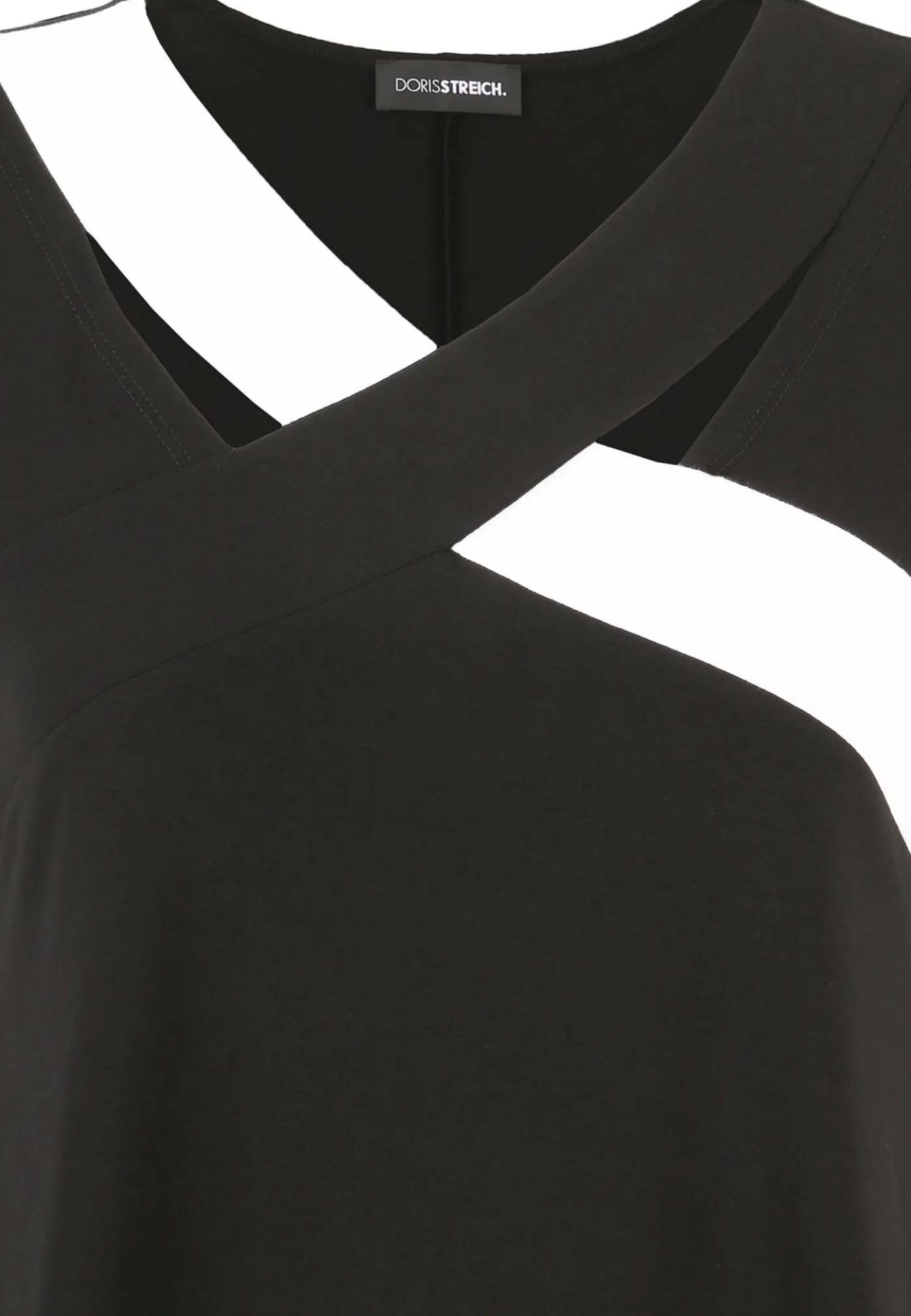 Long-Shirt mit Kontrasteinsatz