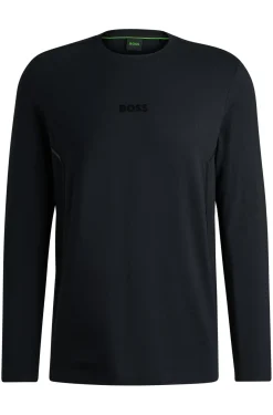 Longsleeve aus Baumwoll-Jersey mit verspiegeltem Logo