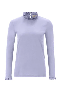 Longsleeve mit Frillkragen