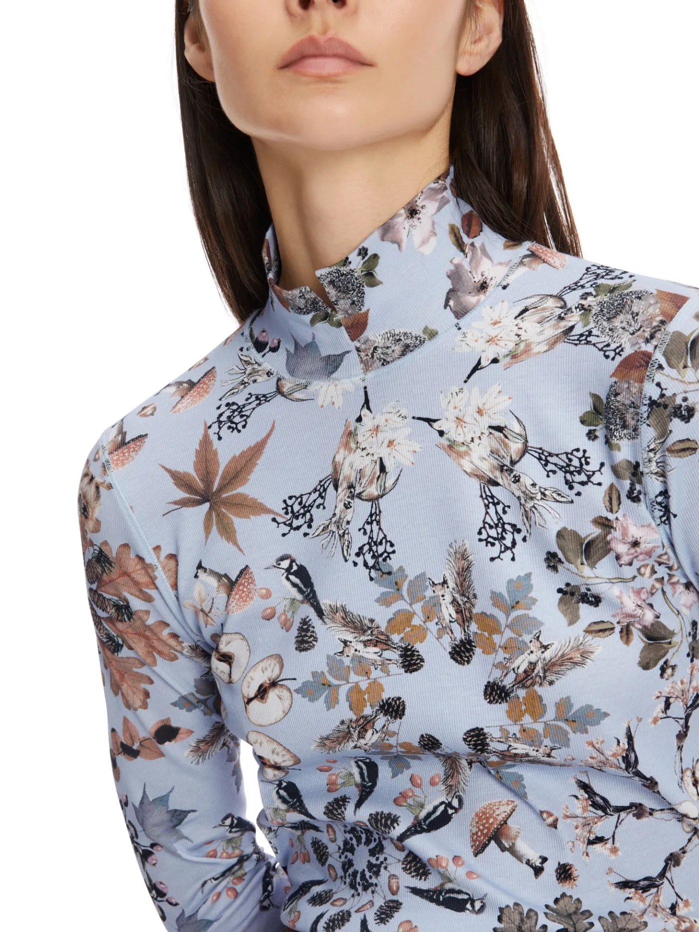 Longsleeve mit Rollkragen