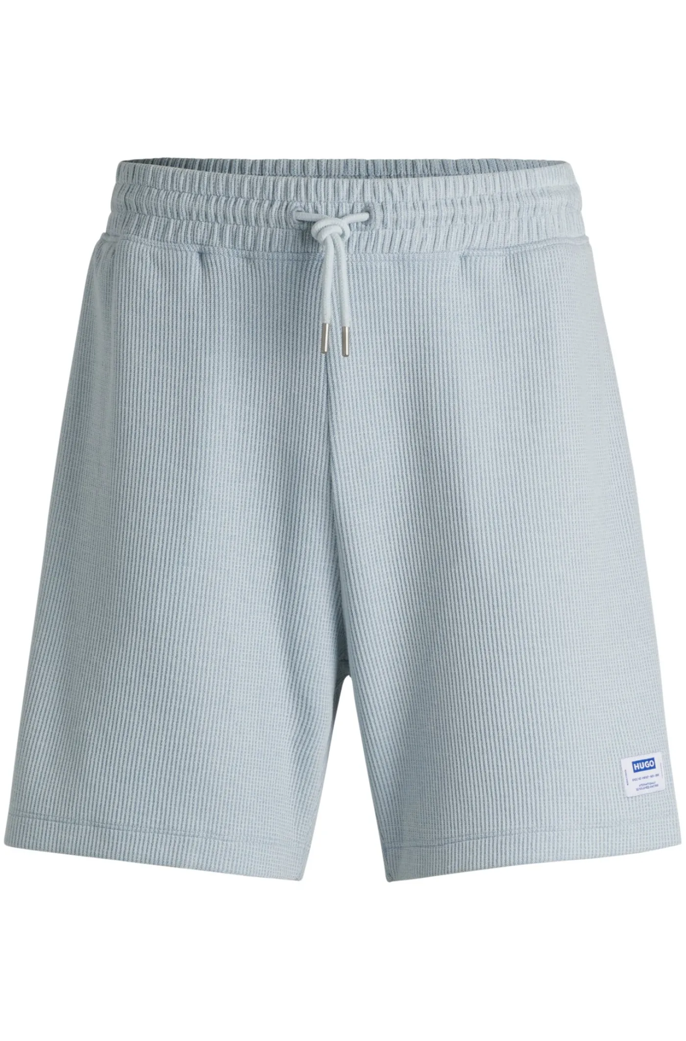 Loose-Fit Shorts aus Baumwoll-Mix mit Waffelstruktur