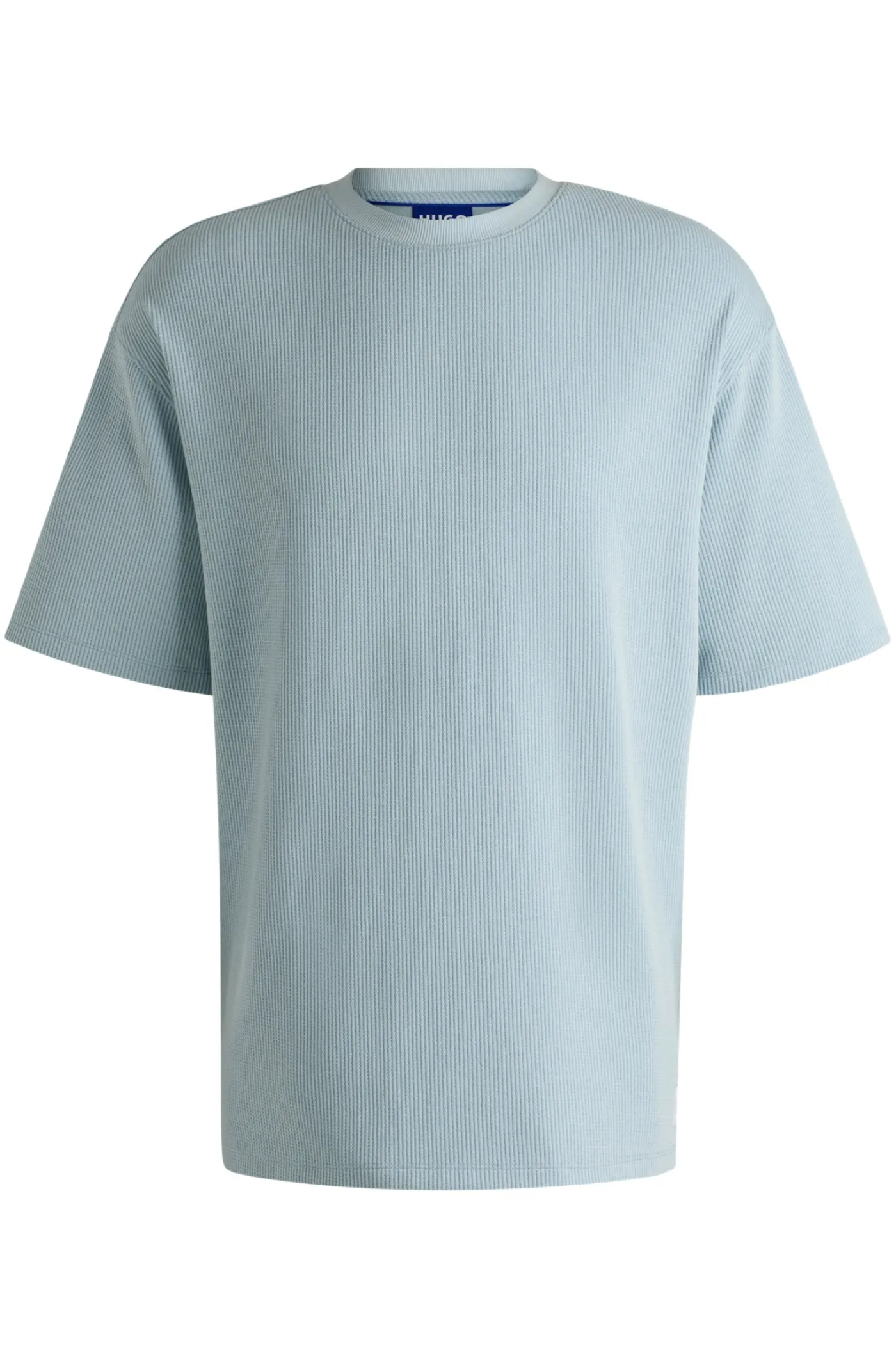 Loose-Fit T-Shirt aus Baumwoll-Mix mit Waffelstruktur