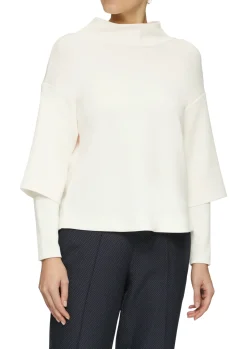 Loose Sweatshirt aus Scuba mit überschnittenen Schultern