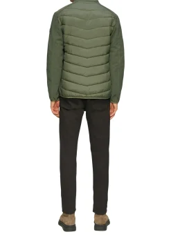 Materialmix-Jacke mit sportiven Kontrastdetails