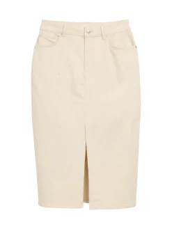 Midi-Jeansrock