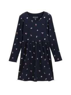 Midi-Kleid mit Muster