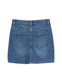 Mini-Jeansrock mit Knopfleiste
