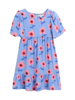 Mini-Kleid mit Blumenmuster