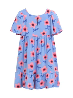 Mini-Kleid mit Blumenmuster