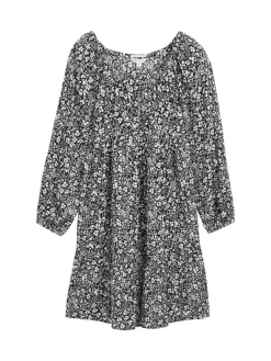 Mini-Kleid mit Blumenmuster