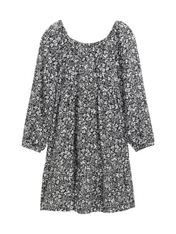 Mini-Kleid mit Blumenmuster