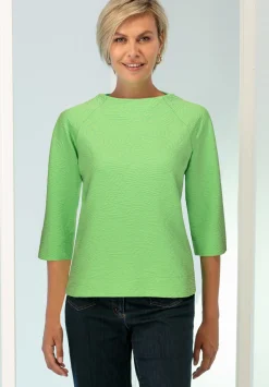 Modernes Rundhalsshirt mit 3/4 Arm