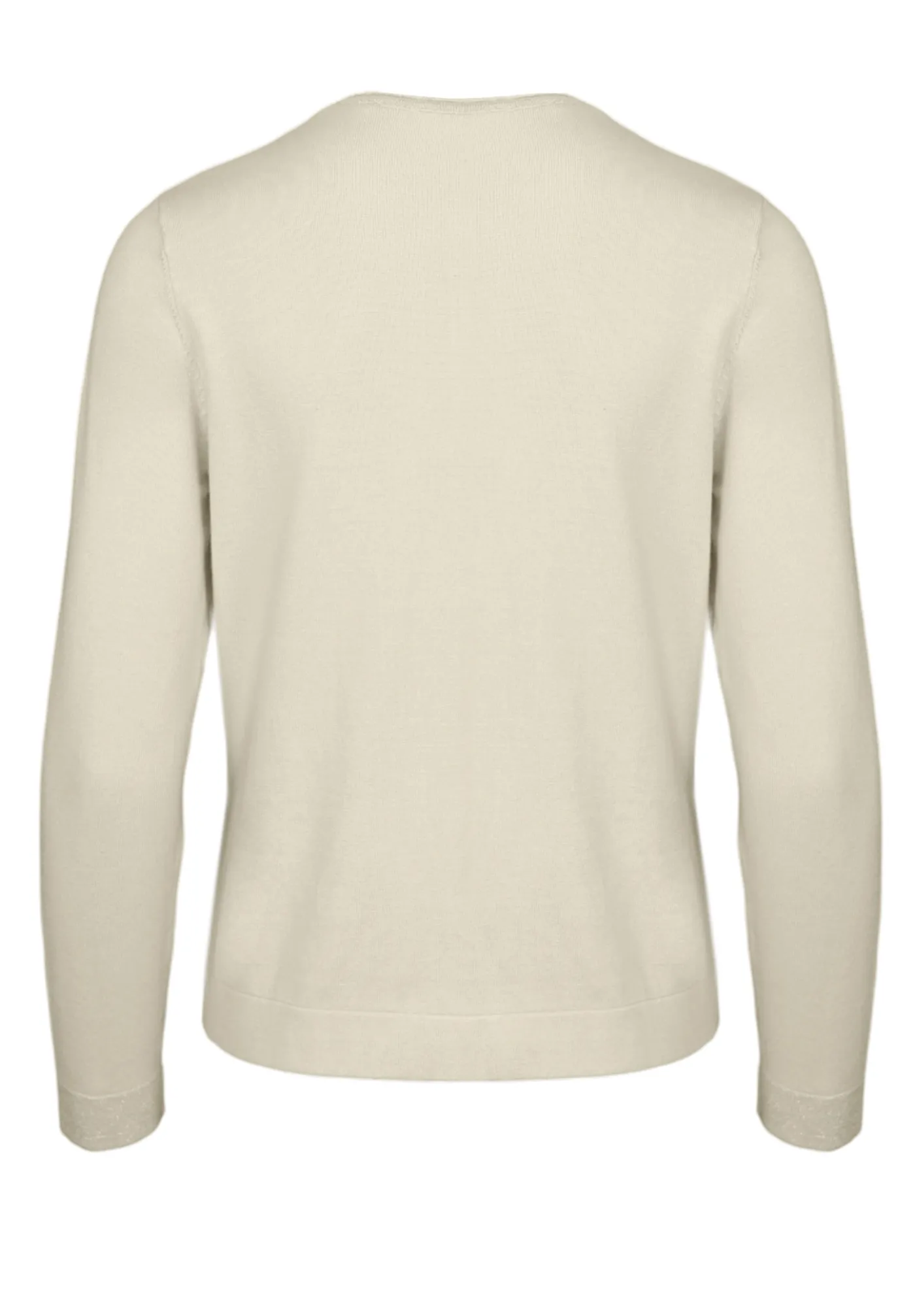 Moderne Strickjacke mit Rundhalsausschnitt