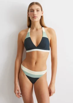 Neckholder-Bikini-Top aus recyceltem Material