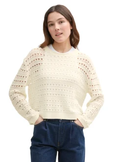 Offen gestrickter Pullover