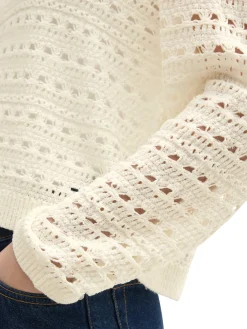 Offen gestrickter Pullover