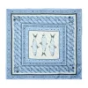 Ornamental gemusterter Seidenschal mit 2-seitigem Druck