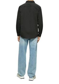 Overshirt aus gewaschenem Twill