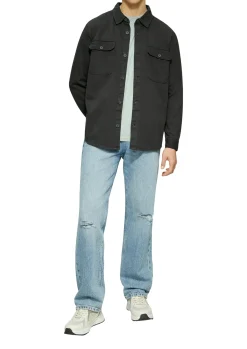 Overshirt aus gewaschenem Twill