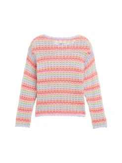 Oversized Pullover mit Streifenmuster