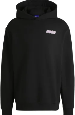 Oversized Hoodie aus Baumwoll-Terry mit verspieltem Slogan