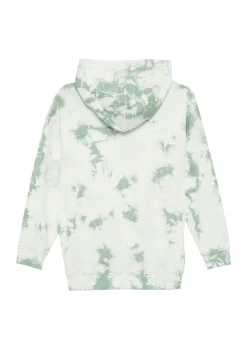 Oversized-Sweatshirt mit Kapuze in Batik-Optik