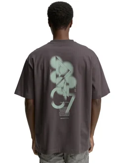 Oversize T-Shirt mit Rückenprint