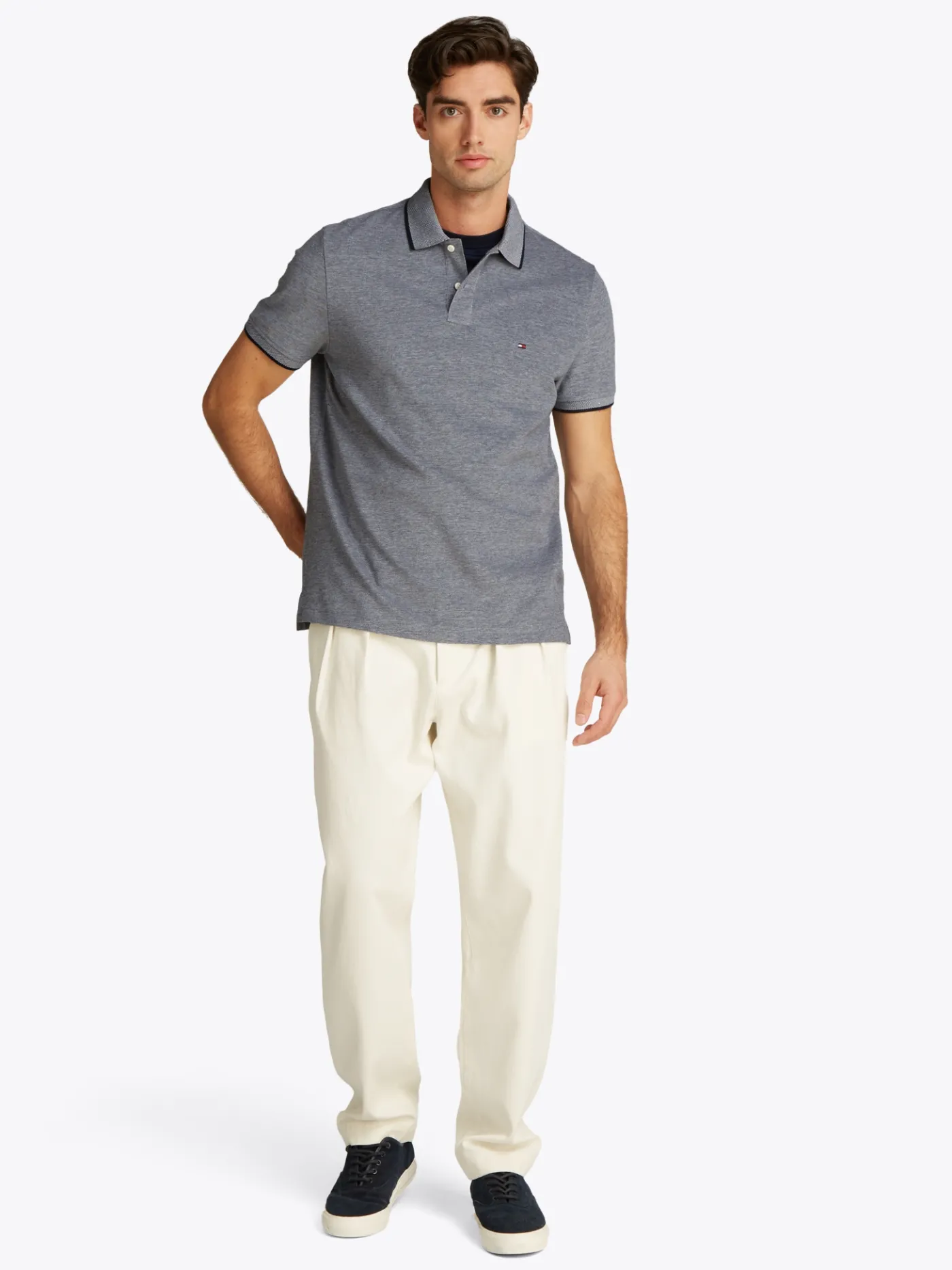 Oxford Two Tone Poloshirt