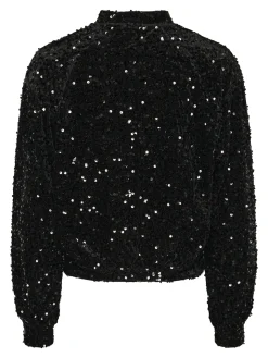 PCKAM Pailletten Bomberjacke