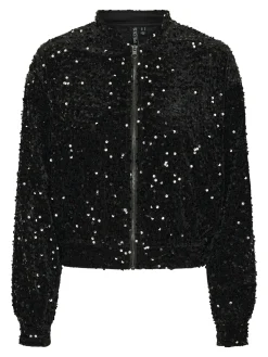 PCKAM Pailletten Bomberjacke