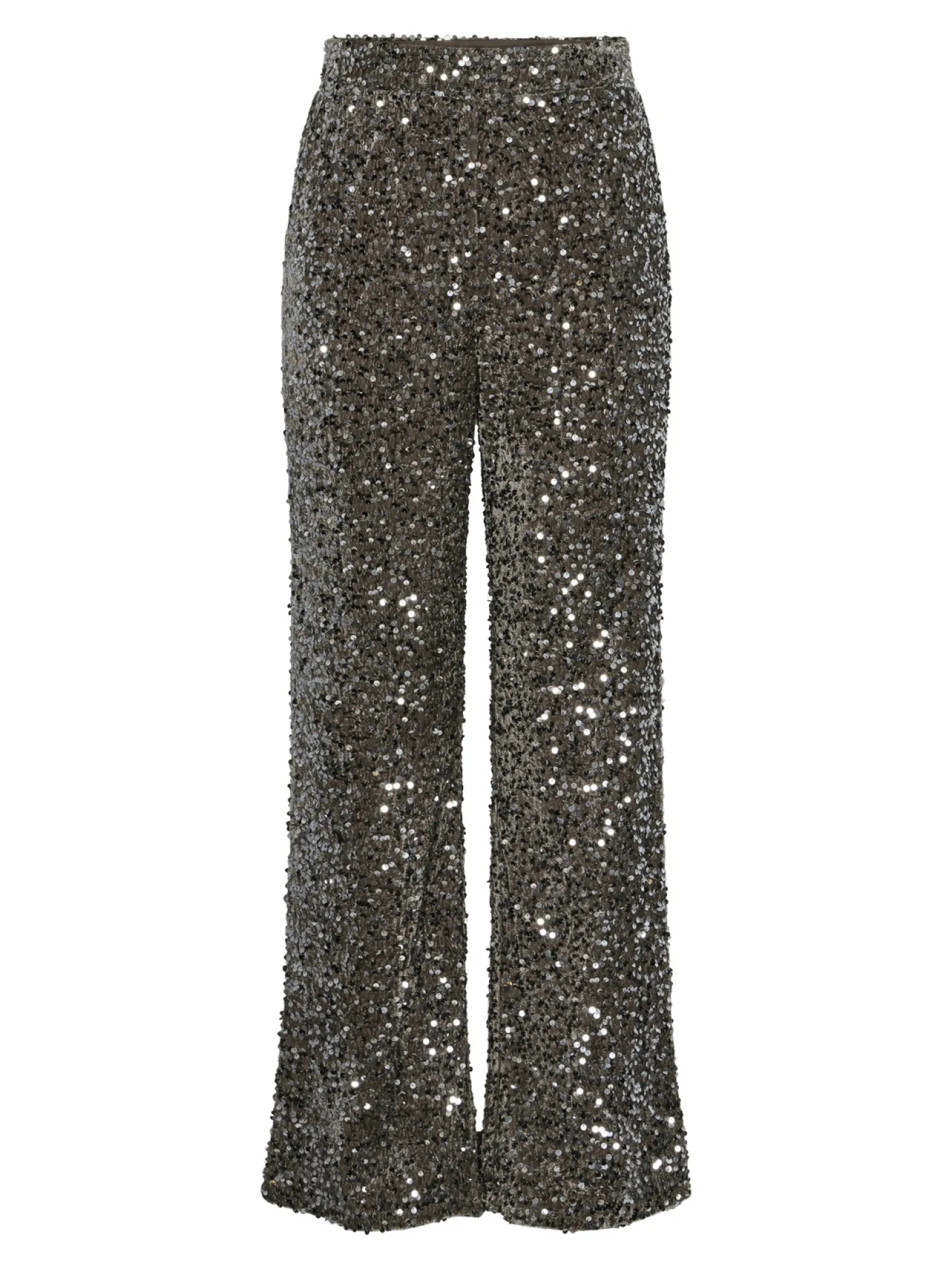 PCKAM Paillettenhose mit weitem Bein
