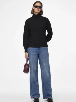 PCMALOU Pullover mit hohem Kragen