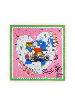 Peanuts Premium Nickituch aus reiner Seide mit Herz-Motiv