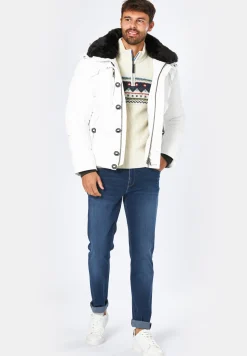 Puffer mit Kapuze
