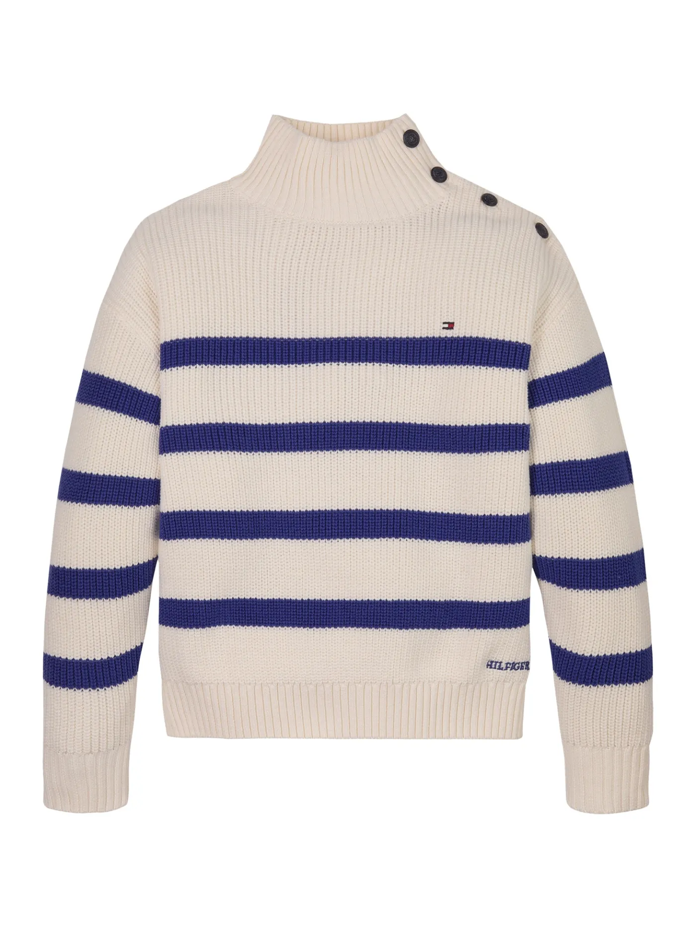 Pullover mit Mock-Rollkragen