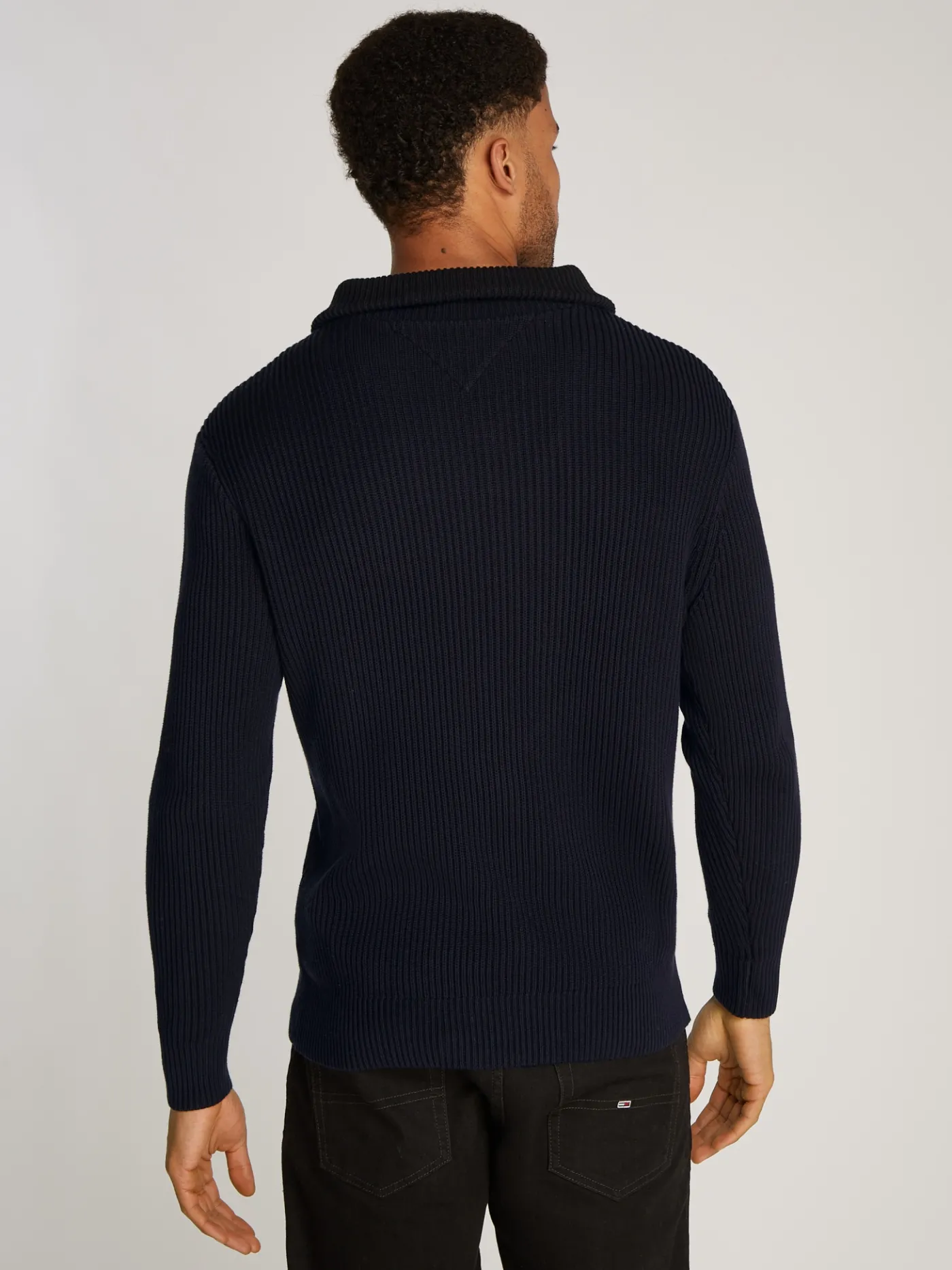 Pullover aus Rippstrick mit Reißverschluss