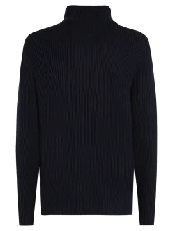 Pullover aus Rippstrick mit Reißverschluss